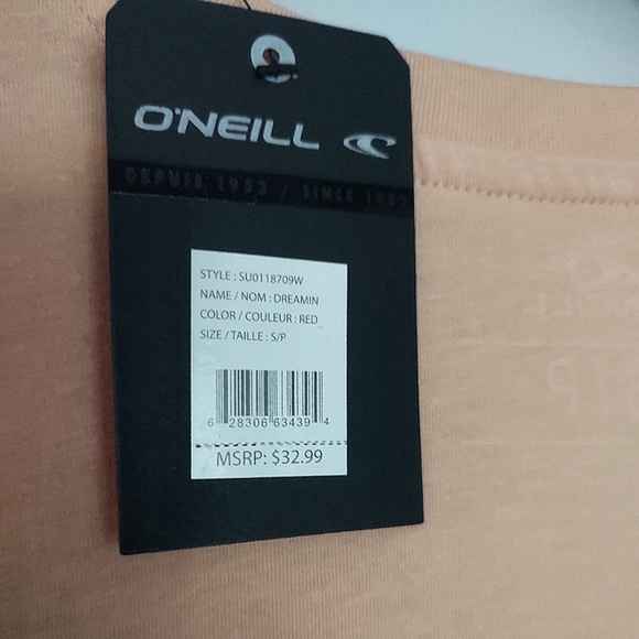 O'NEILL| Retro Graphic T-Shirt | Peachy Dreamin' | Cotton Blend Size Small | NWT - Picture 6 of 7